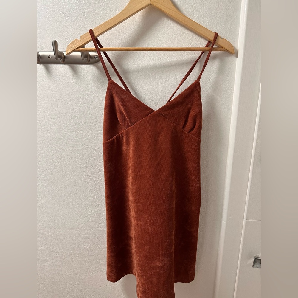 Stylebanda Mini Curdoroy Slip Dress